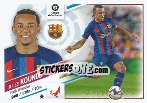 Sticker №33 Koundé (FC Barcelona) - Liga Spagnola 2022-2023 n. 713 - Panini