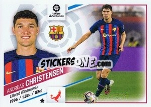 Figurina №9 Christensen (FC Barcelona) - Liga Spagnola 2022-2023 - Panini