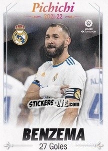 Sticker Pichichi / Benzema - Real Madrid (8) - Liga Spagnola 2022-2023 n. 618 - Panini