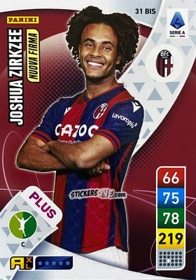 Sticker Joshua Zirkzee - Calciatori 2022-2023. Adrenalyn XL n. 31BIS - Panini