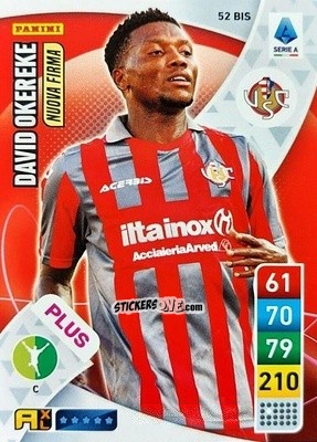 Sticker David Okereke - Calciatori 2022-2023. Adrenalyn XL n. 52BIS - Panini