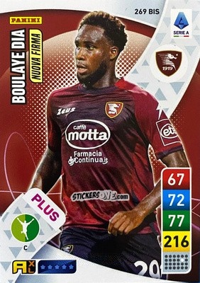Sticker Boulaye Dia - Calciatori 2022-2023. Adrenalyn XL n. 269BIS - Panini