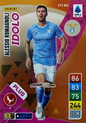 Sticker Alessio Romagnoli - Calciatori 2022-2023. Adrenalyn XL n. 373BIS - Panini
