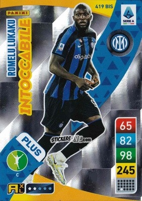 Sticker Romelu Lukaku - Calciatori 2022-2023. Adrenalyn XL n. 419BIS - Panini