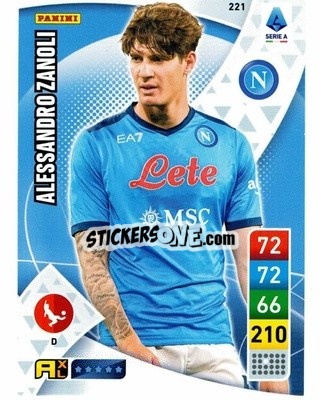 Figurina Alessandro Zanoli - Calciatori 2022-2023. Adrenalyn XL - Panini