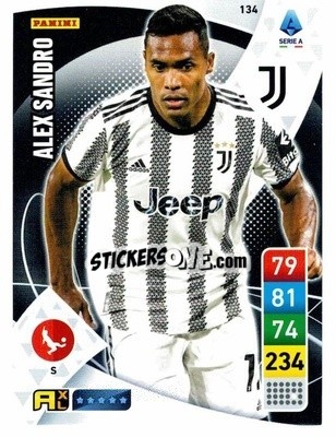 Sticker Alex Sandro - Calciatori 2022-2023. Adrenalyn XL n. 134 - Panini