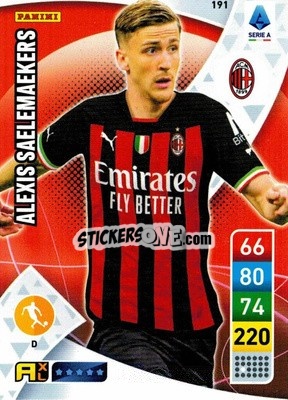 Sticker Alexis Saelemaekers - Calciatori 2022-2023. Adrenalyn XL - Panini