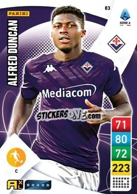 Sticker Alfred Duncan - Calciatori 2022-2023. Adrenalyn XL - Panini