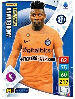 Sticker André Onana - Calciatori 2022-2023. Adrenalyn XL n. 111 - Panini