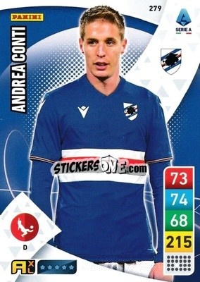 Figurina Andrea Conti - Calciatori 2022-2023. Adrenalyn XL - Panini