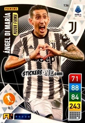 Sticker Angel Di Maria - Calciatori 2022-2023. Adrenalyn XL n. 136 - Panini