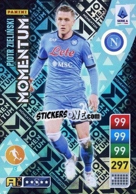 Sticker Piotr Zielinski - Calciatori 2022-2023. Adrenalyn XL n. M5 - Panini