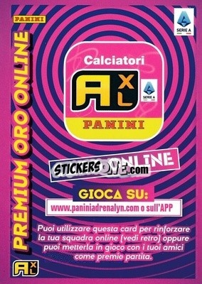 Sticker Card Oro Online - Calciatori 2022-2023. Adrenalyn XL n. CO - Panini