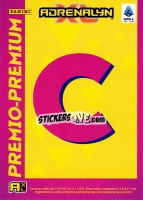 Sticker Card Premio Premium C - Calciatori 2022-2023. Adrenalyn XL - Panini