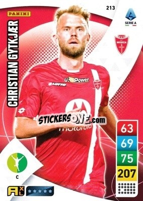 Sticker Christian Gytkjær - Calciatori 2022-2023. Adrenalyn XL n. 213 - Panini