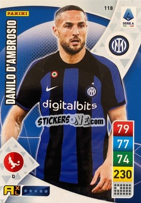 Cromo Danilo D'Ambrosio - Calciatori 2022-2023. Adrenalyn XL - Panini