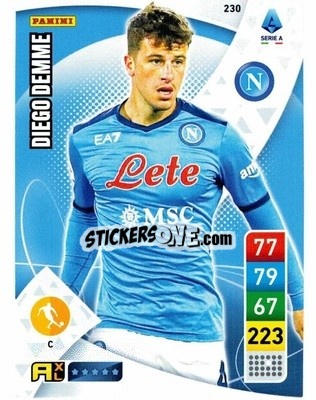 Figurina Diego Demme - Calciatori 2022-2023. Adrenalyn XL - Panini