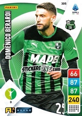 Sticker Domenico Berardi - Calciatori 2022-2023. Adrenalyn XL n. 305 - Panini