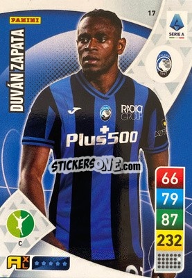 Sticker Duván Zapata - Calciatori 2022-2023. Adrenalyn XL n. 17 - Panini