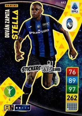 Sticker Duván Zapata - Calciatori 2022-2023. Adrenalyn XL n. 442 - Panini