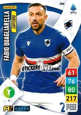 Sticker Fabio Quagliarella - Calciatori 2022-2023. Adrenalyn XL n. 286 - Panini