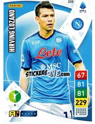Sticker Hirving Lozano - Calciatori 2022-2023. Adrenalyn XL n. 232 - Panini