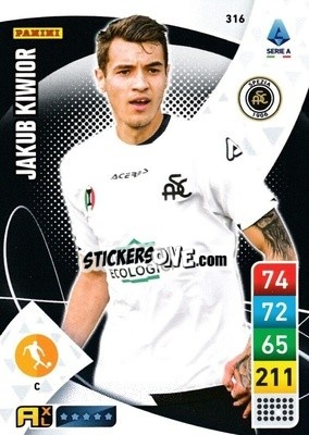 Sticker Jakub Kiwior - Calciatori 2022-2023. Adrenalyn XL n. 316 - Panini