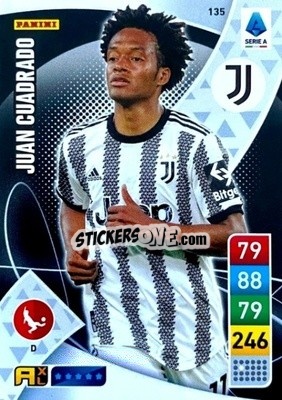 Sticker Juan Cuadrado - Calciatori 2022-2023. Adrenalyn XL n. 135 - Panini