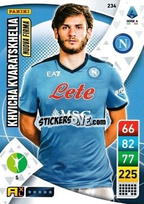 Sticker Khvicha Kvaratskhelia - Calciatori 2022-2023. Adrenalyn XL n. 234 - Panini