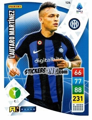 Sticker Lautaro Martínez - Calciatori 2022-2023. Adrenalyn XL n. 124 - Panini