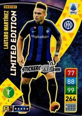 Sticker Lautaro Martínez - Calciatori 2022-2023. Adrenalyn XL n. LE-LM - Panini