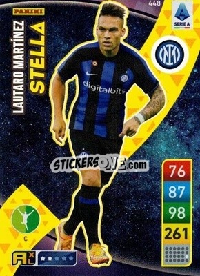 Sticker Lautaro Martínez - Calciatori 2022-2023. Adrenalyn XL n. 448 - Panini