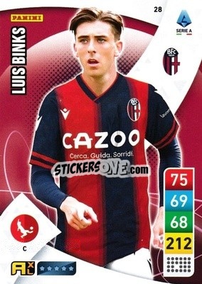 Figurina Luis Binks - Calciatori 2022-2023. Adrenalyn XL - Panini