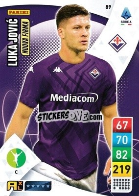 Sticker Luka Jović - Calciatori 2022-2023. Adrenalyn XL n. 89 - Panini