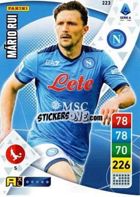 Sticker Mário Rui - Calciatori 2022-2023. Adrenalyn XL n. 223 - Panini