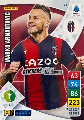 Sticker Marko Arnautović - Calciatori 2022-2023. Adrenalyn XL n. 33 - Panini