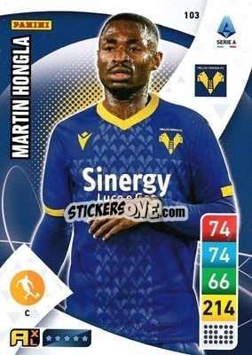 Sticker Martin Hongla - Calciatori 2022-2023. Adrenalyn XL n. 103 - Panini