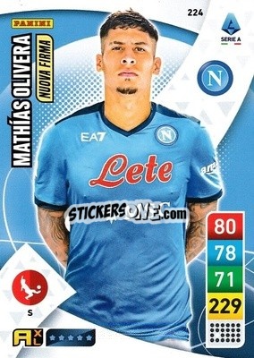 Sticker Mathías Olivera - Calciatori 2022-2023. Adrenalyn XL n. 224 - Panini