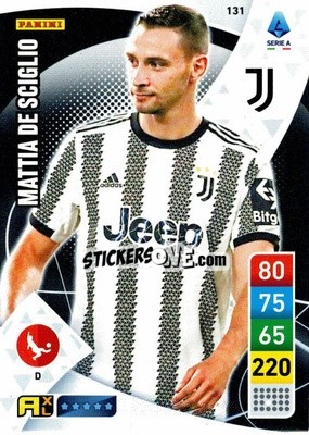 Sticker Mattia De Sciglio - Calciatori 2022-2023. Adrenalyn XL n. 131 - Panini