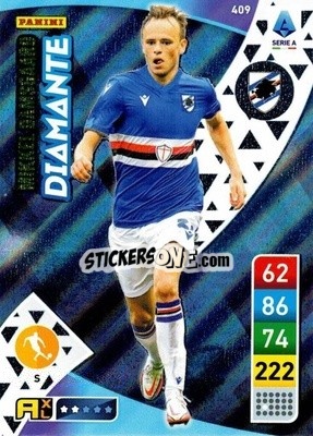 Sticker Mikkel Damsgaard - Calciatori 2022-2023. Adrenalyn XL n. 409 - Panini