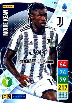 Cromo Moise Kean - Calciatori 2022-2023. Adrenalyn XL - Panini