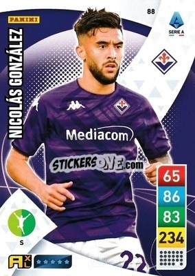 Sticker Nicolás González - Calciatori 2022-2023. Adrenalyn XL n. 88 - Panini