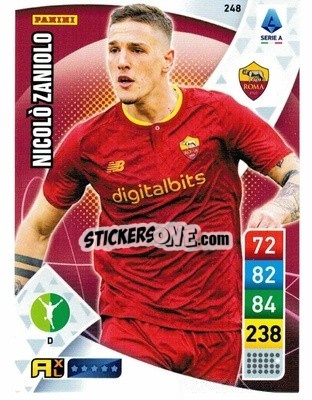 Sticker Nicolò Zaniolo - Calciatori 2022-2023. Adrenalyn XL n. 248 - Panini