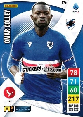 Figurina Omar Colley - Calciatori 2022-2023. Adrenalyn XL - Panini