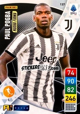 Sticker Paul Pogba - Calciatori 2022-2023. Adrenalyn XL n. 137 - Panini
