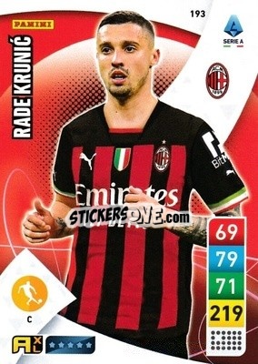 Sticker Rade Krunić - Calciatori 2022-2023. Adrenalyn XL - Panini