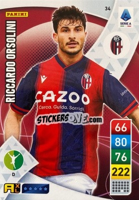 Figurina Riccardo Orsolini - Calciatori 2022-2023. Adrenalyn XL - Panini