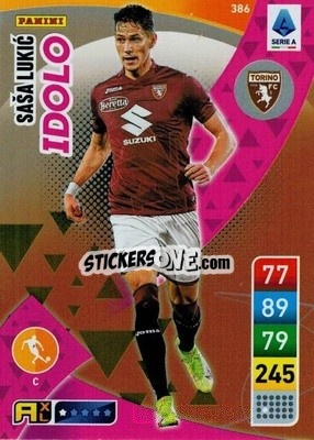 Sticker Saša Lukić - Calciatori 2022-2023. Adrenalyn XL n. 386 - Panini