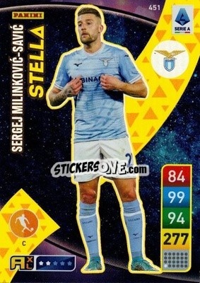 Sticker Sergej Milinković-Savić - Calciatori 2022-2023. Adrenalyn XL n. 451 - Panini