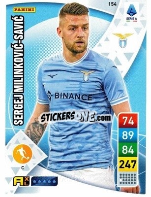 Sticker Sergej Milinković-Savić - Calciatori 2022-2023. Adrenalyn XL n. 154 - Panini